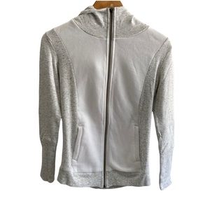 Alo yoga women hoodie sweater white and gray
